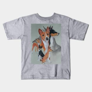 Basenji Hound Revamp Kids T-Shirt